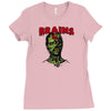 zombie brains Ladies Fitted T-Shirt