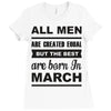 all men are created equal march Ladies Fitted T-Shirt