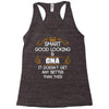Smart Good Looking CNA Doesnt Get Better Than Racerback Tank