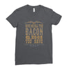 bacon2 Ladies Fitted T-Shirt
