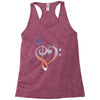 music expresses clef heart girls Racerback Tank