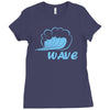 wave Ladies Fitted T-Shirt