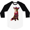 floral fox 3/4 Sleeve Shirt