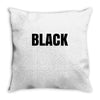 black Throw Pillow