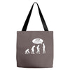 banksy funny human evolution indie Tote Bags