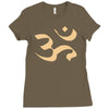 om zeichen indien buddhisten meditation religion yoga Ladies Fitted T-Shirt