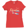 rainbow road Ladies Fitted T-Shirt