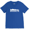 brooklyn city skyline silhouette V-Neck Tee