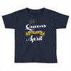 queens are born in april Toddler T-shirt