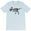 t rex skeleton santa claus T-Shirt