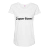 copper boom! Maternity Scoop Neck T-shirt