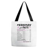 February Girl Facts Aquarius Tote Bags