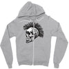 evil skull Zipper Hoodie
