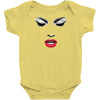 girl eye face red libs Baby Onesie