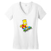 simpson Women's V-Neck T-Shirt