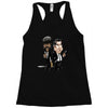 pulp fiction caricature ideal birthday gift present Racerback Tank