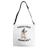 high end french bulldog Adjustable Strap Totes