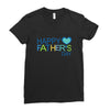 happy father day Ladies Fitted T-Shirt