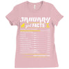 January Girl Facts Capricorn Ladies Fitted T-Shirt