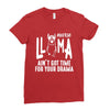 nurse lama Ladies Fitted T-Shirt