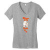 Sleeps With Poodle Women's V-Neck T-Shirt