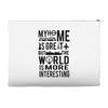 verified traveller tee Accessory Pouches