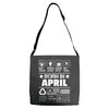 Born In April Adjustable Strap Totes
