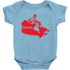 Canada Continent Roots Baby Bodysuit