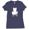 penguin suit Ladies Fitted T-Shirt