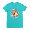 shining splash koi Ladies Fitted T-Shirt
