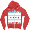 Chicago City Zipper Hoodie