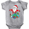 santa with piles of christmas Baby Onesie