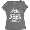 auntie Women's Triblend Scoop T-shirt