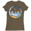 skull summer Ladies Fitted T-Shirt