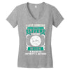 I Love Someone With Liver Cancer To The Moon And Back Women's V-Neck T-Shirt