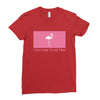Too Pure To Be Pink Ladies Fitted T-Shirt