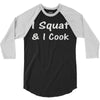i squat &amp; i cook 3/4 Sleeve Shirt