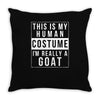 goat halloween costume Throw Pillow