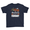 Halloween Kings Are Born In February Youth Tee