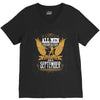 All Men Are Created Equal But Only The Best Are Born In September V-Neck Tee