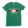 March Peeking Out Asian Baby Boy Ladies Fitted T-Shirt