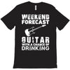 weekend forcast guitar with a chance of drinking T-Shirt