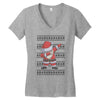ugly santa dabbing Women's V-Neck T-Shirt