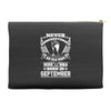 Never Underestimate Old Man Who Was Born September Accessory Pouches