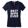 best wife ever Women's V-Neck T-Shirt
