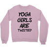 yoga girls are twisted Crewneck Sweatshirt