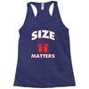size matters Racerback Tank