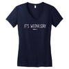 it's wednesday Women's V-Neck T-Shirt
