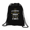 legendary riders are born in 1963 Drawstring Bags