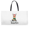 merry cristmas reindeer Weekender Totes